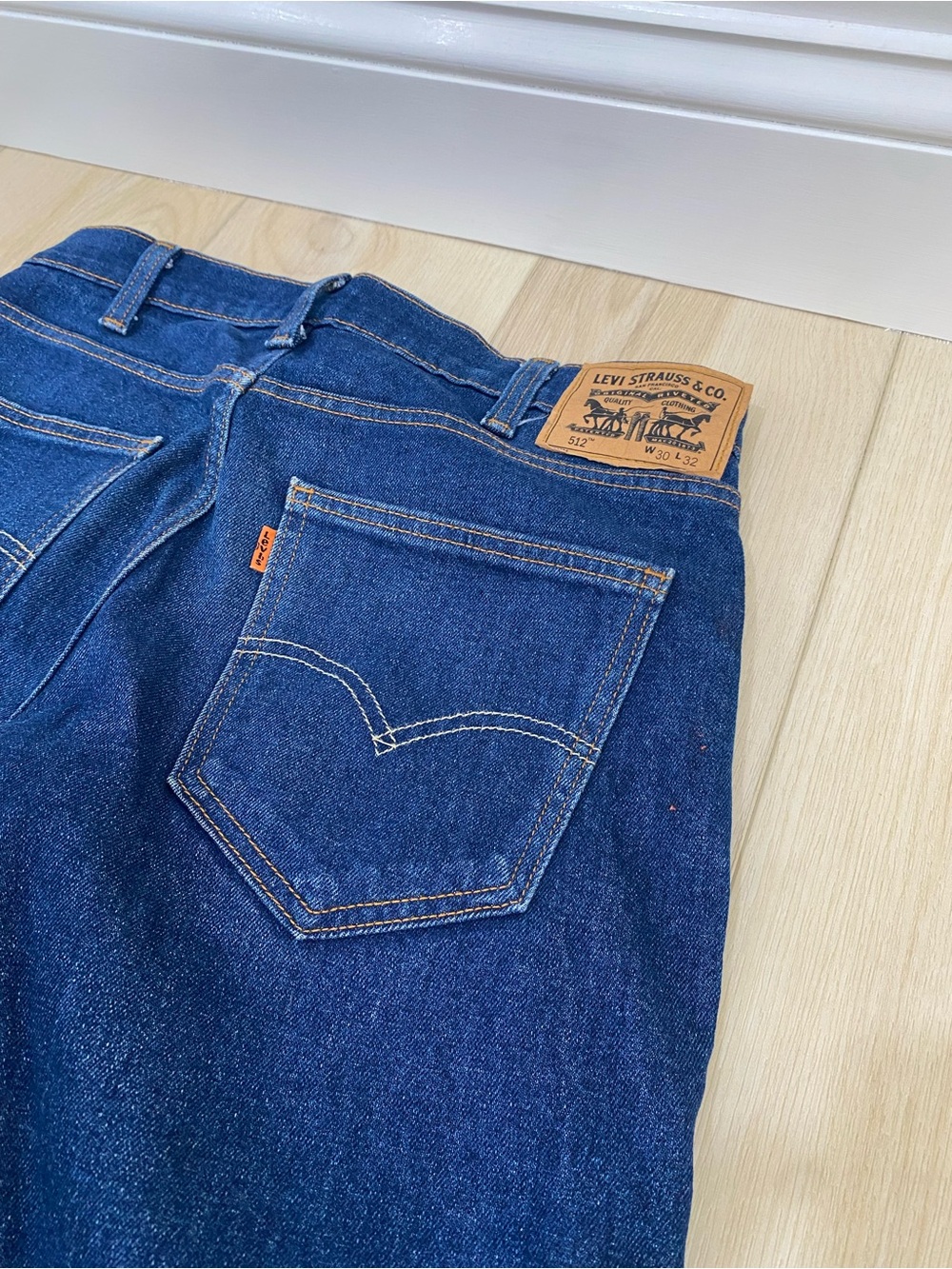 Vtg Levis 512 Jeans Orange Tab Student 30x32 Levi's Men’s USA